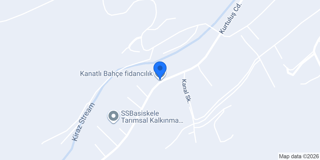 Kanatlı Bahçe fidancılık konumu