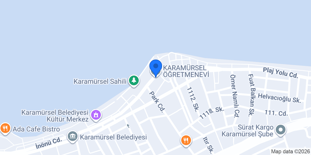 KARAMÜRSEL ÖĞRETMENEVİ konumu