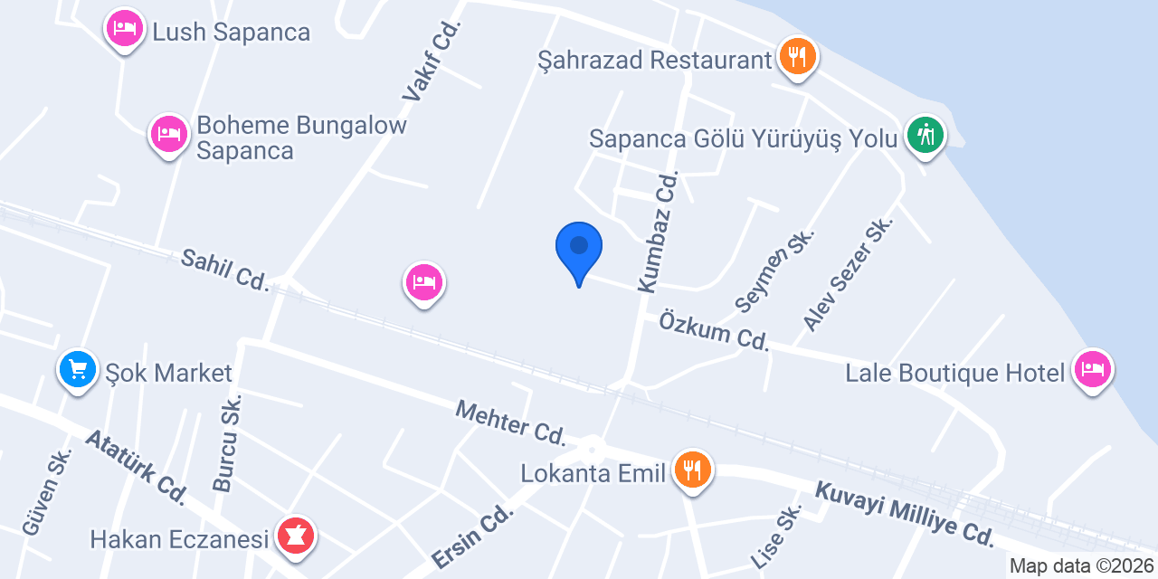 Villa Sapanca Butik Konukevi -Kırmızı Kapı konumu