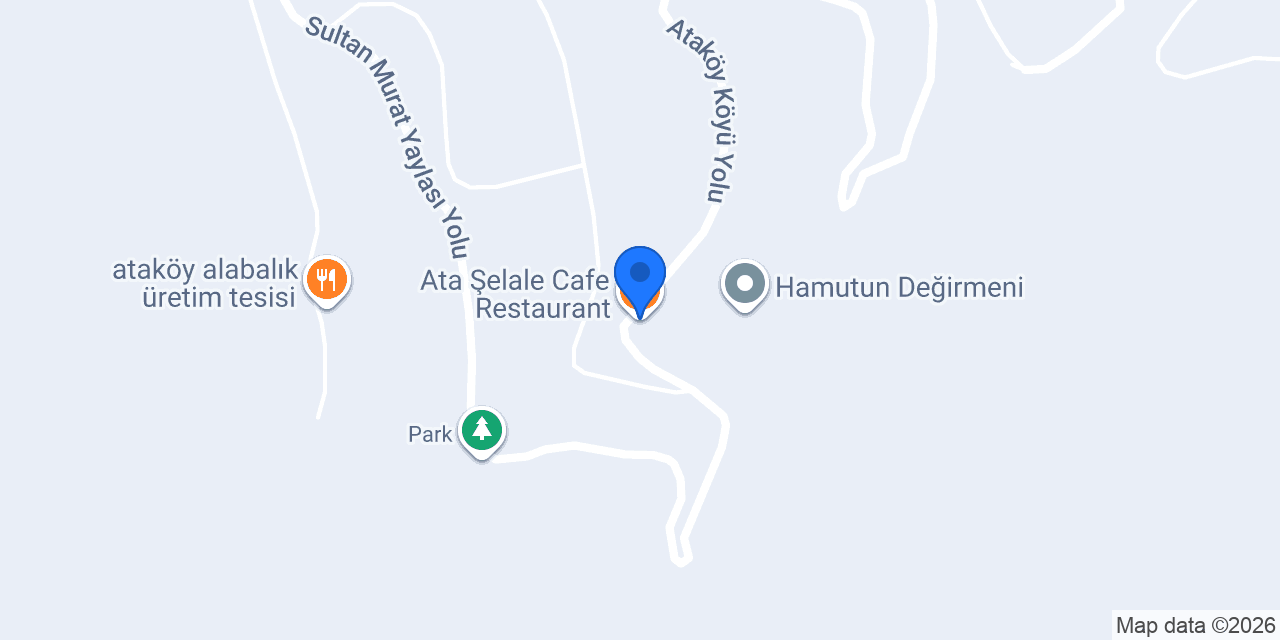 Ata Şelale Cafe Restaurant konumu