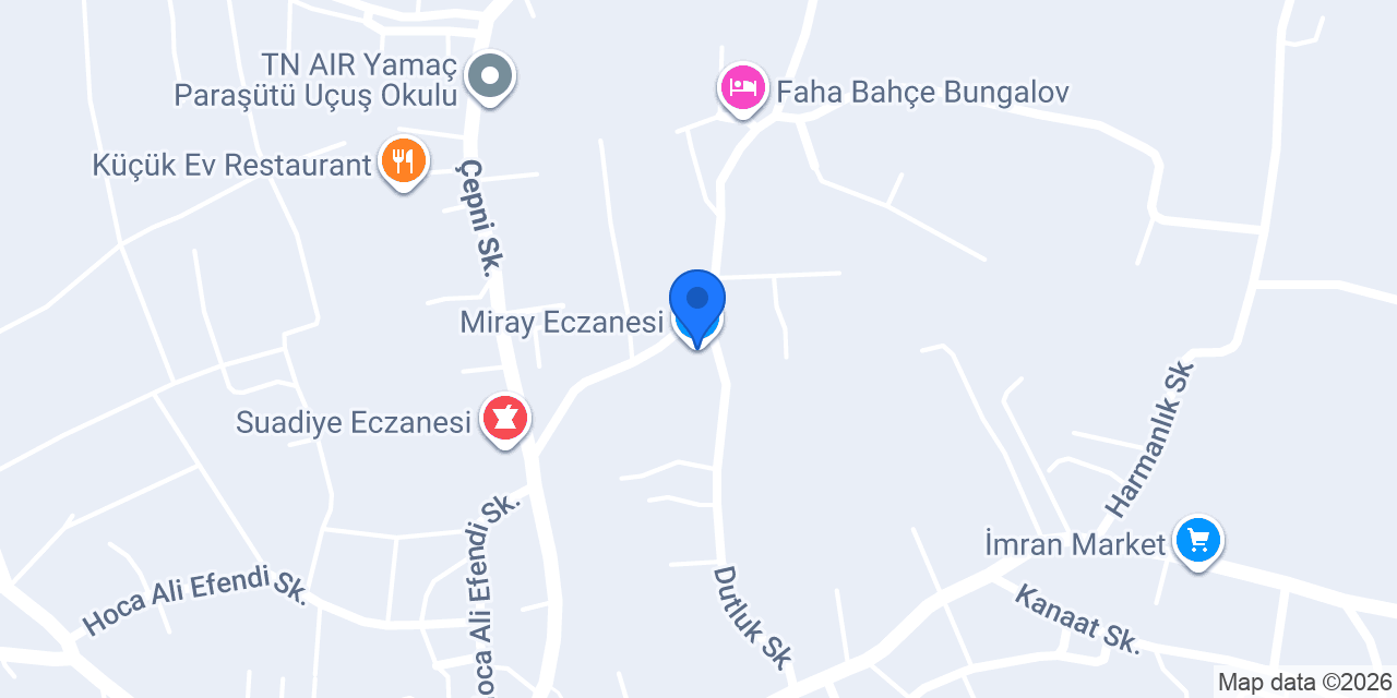 Miray Eczanesi konumu