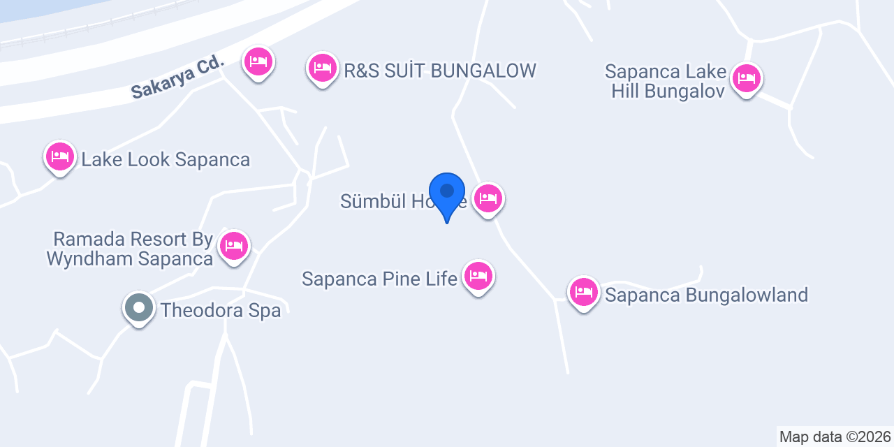 Sapanca Papatya Bungalov konumu