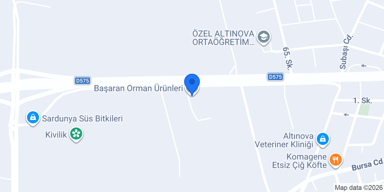 Başaran Orman Ürünleri konumu