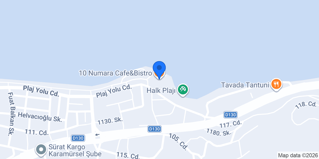 10 Numara Cafe&Bistro konumu