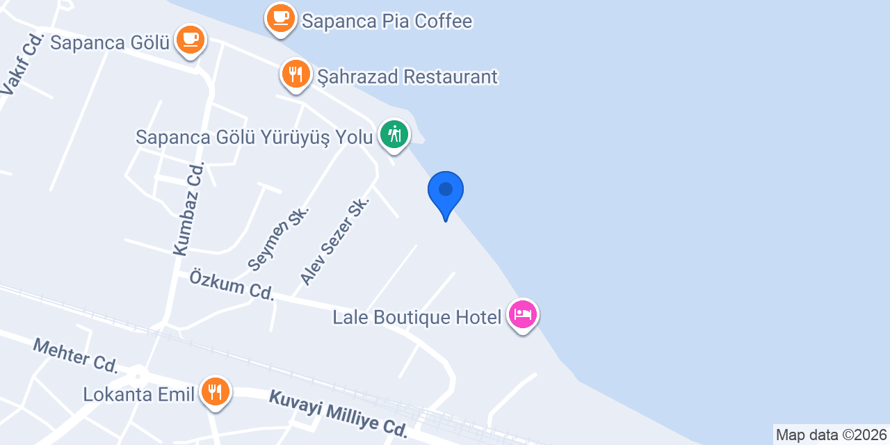 Sapanca tekne turu s.s maviyol konumu