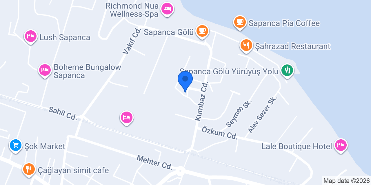 Pigal Pansiyon Sapanca konumu