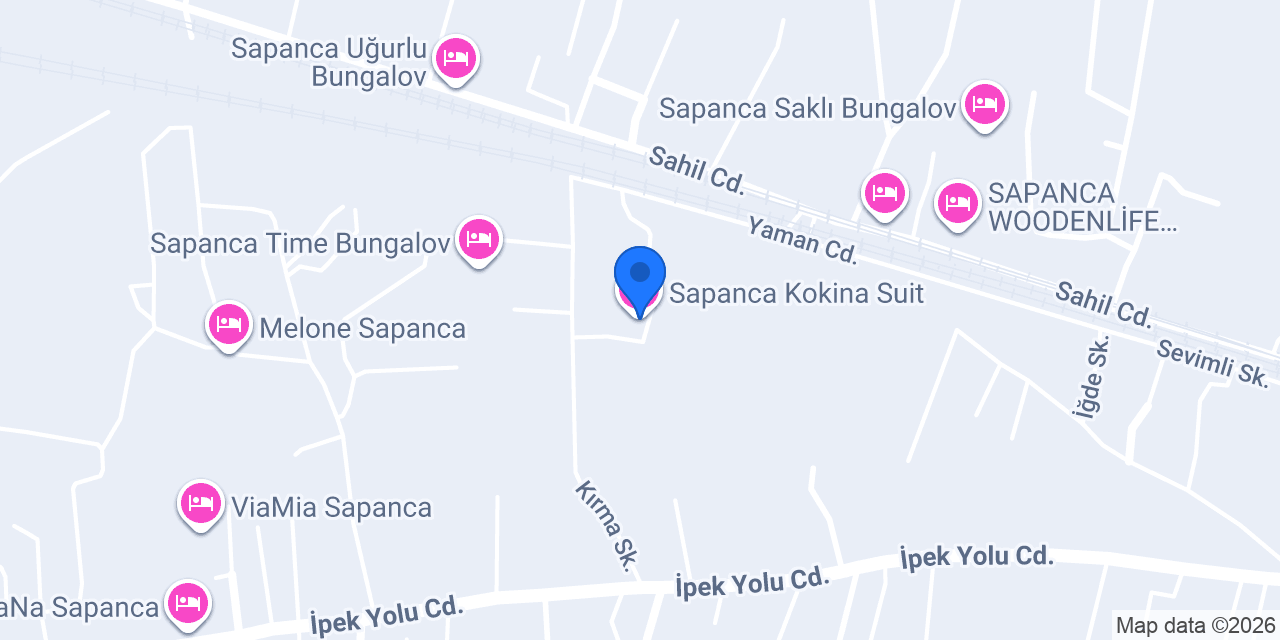 Sapanca Kokina Suit konumu