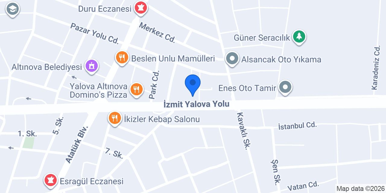 Ernaz Süs Bitkileri konumu