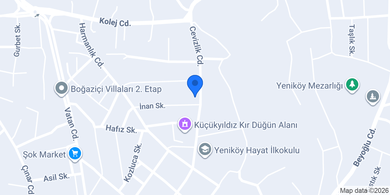 Güvenli Hayat Villaları konumu