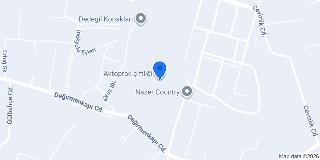 Aktoprak çiftliği konumu