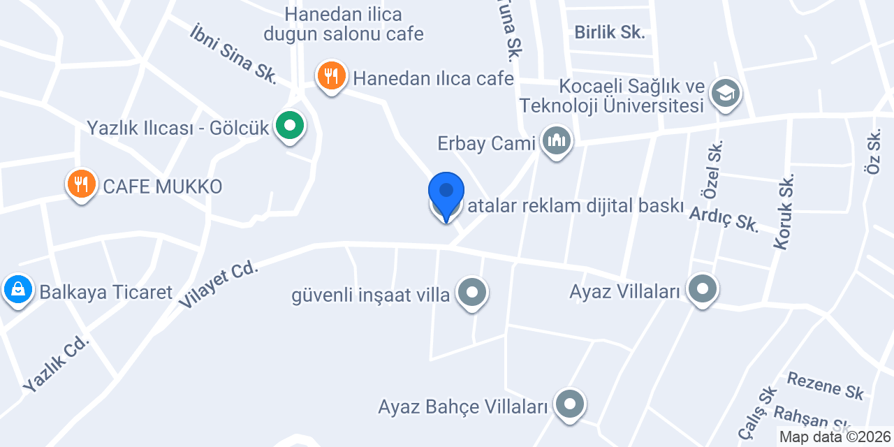 atalar reklam dijital baskı konumu