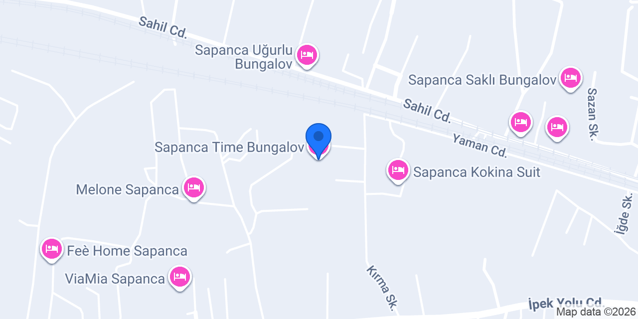 Sapanca Time Bungalov konumu