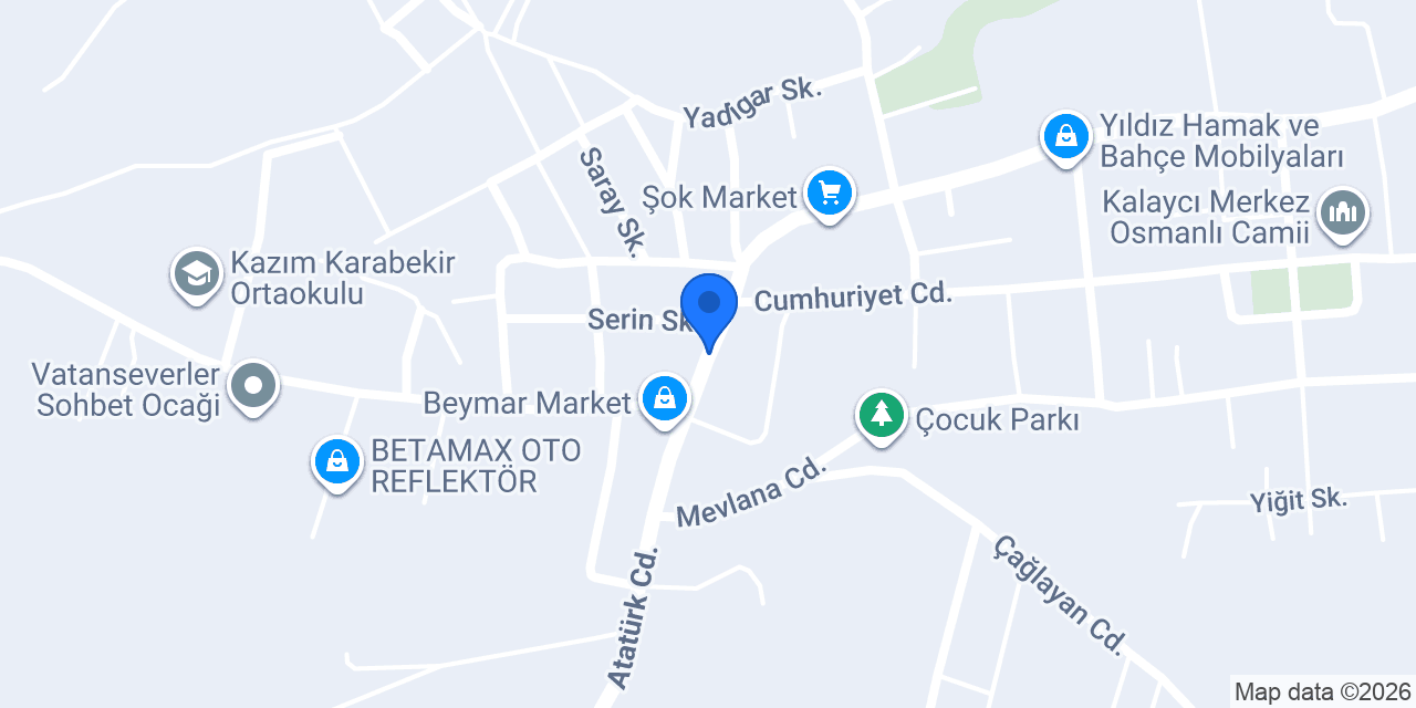 Gümüşoğlu Oto Kaporta konumu