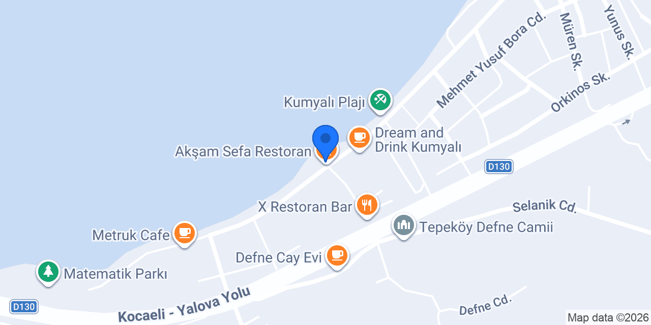 Akşam Sefa Restoran konumu