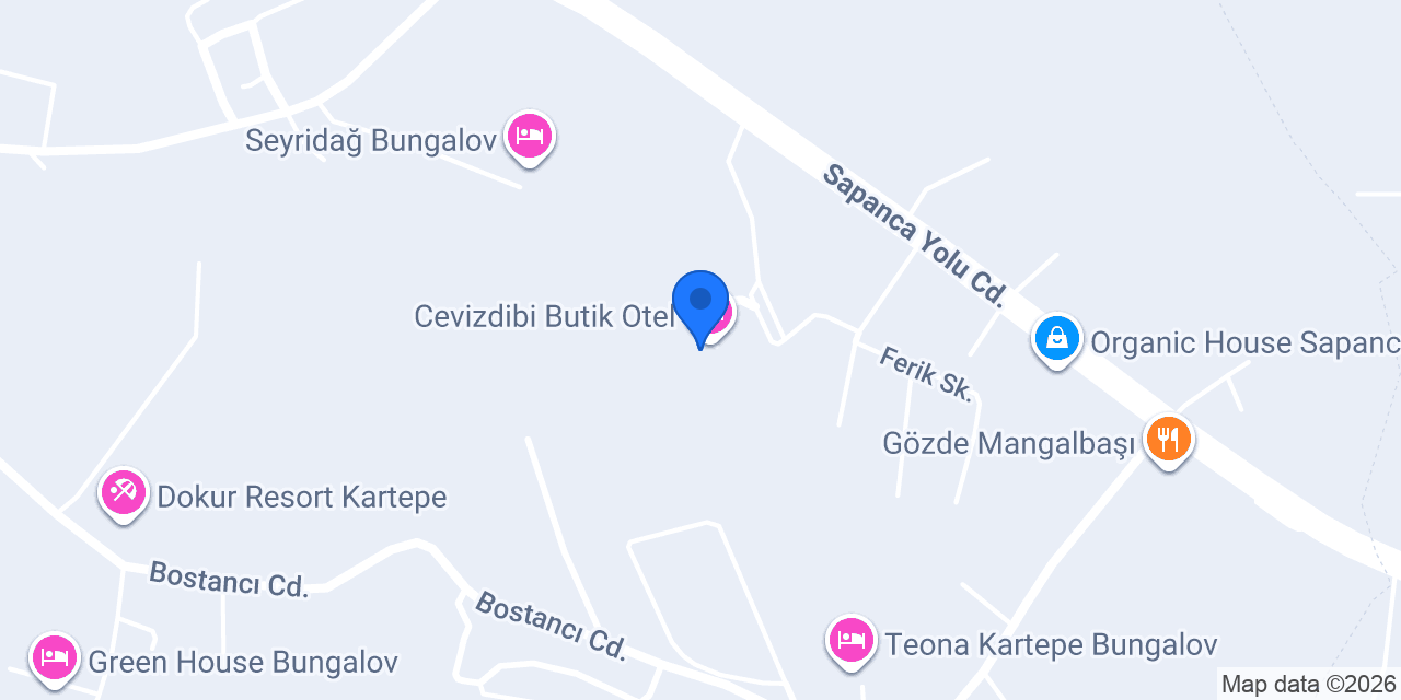Cevizdibi Loft Villa konumu