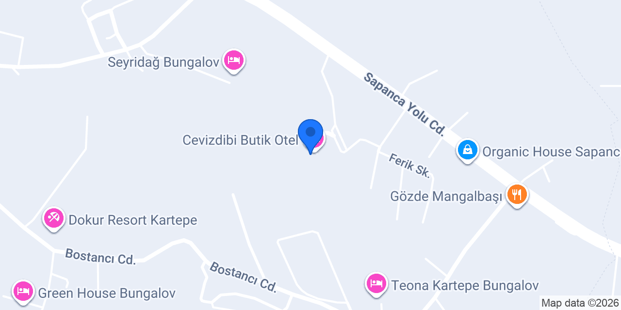 Cevizdibi Butik Otel konumu