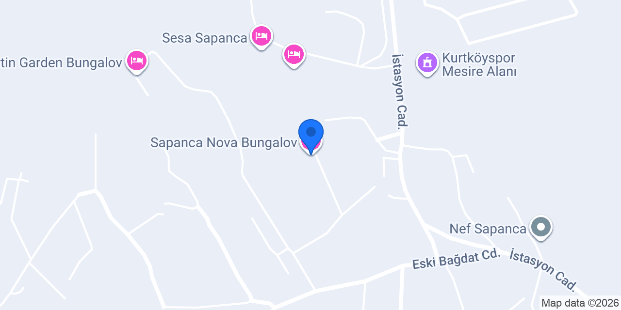 Sapanca Nova Bungalov konumu