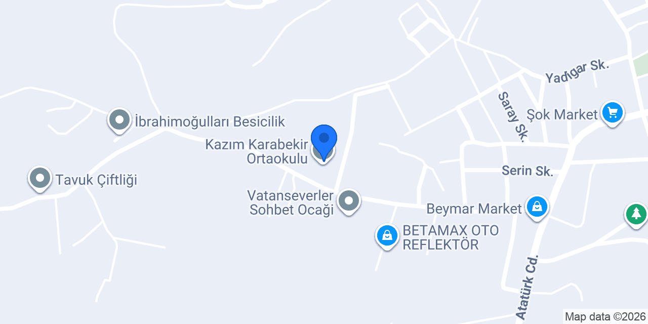 Kazım Karabekir Ortaokulu konumu