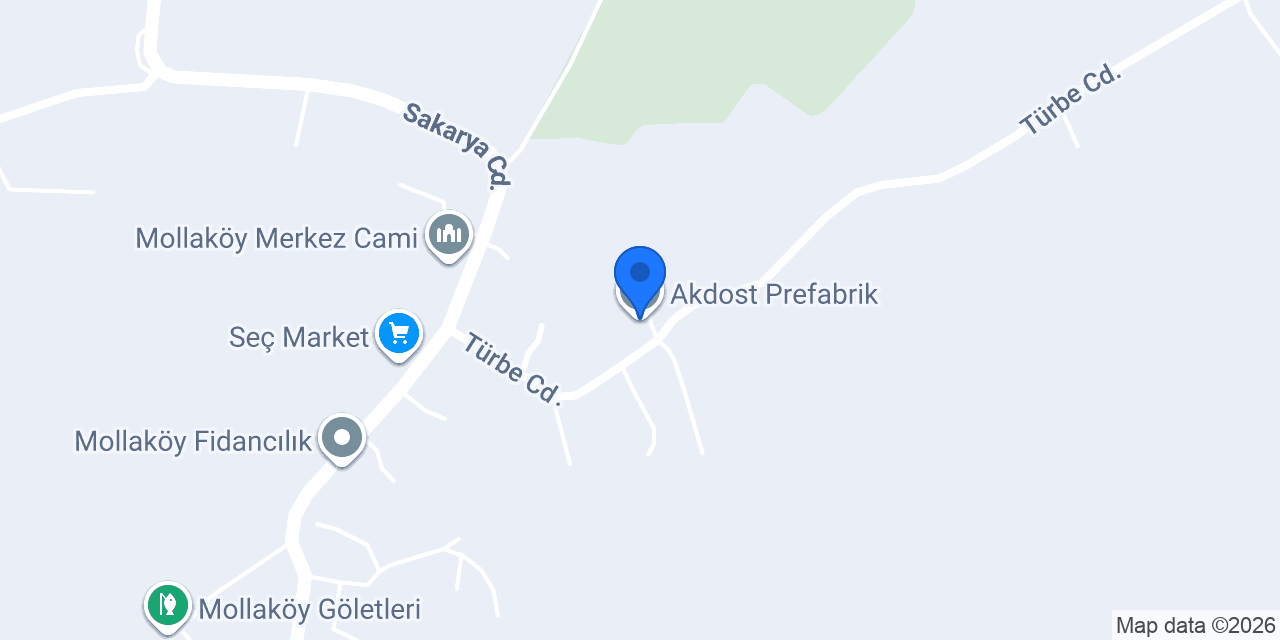 Akdost Prefabrik konumu
