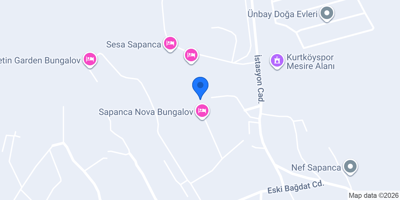 Sapanca Lesa Bungalov konumu