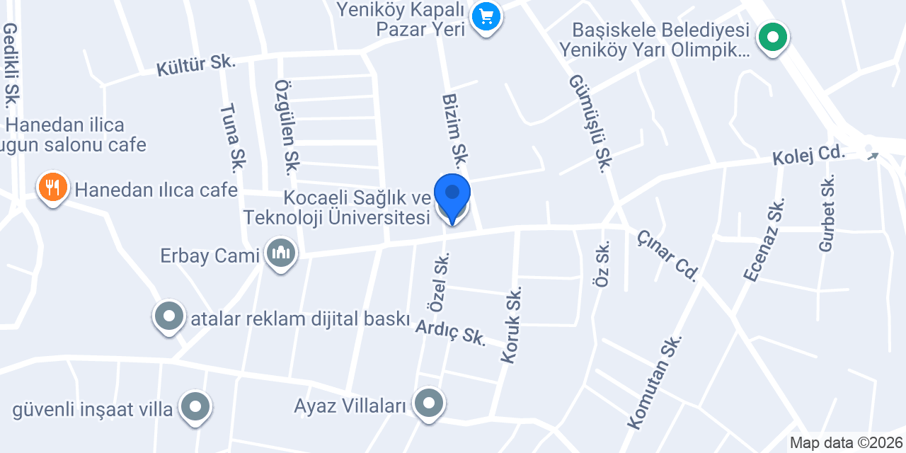 Avrupa Meslek Yüksekokulu konumu