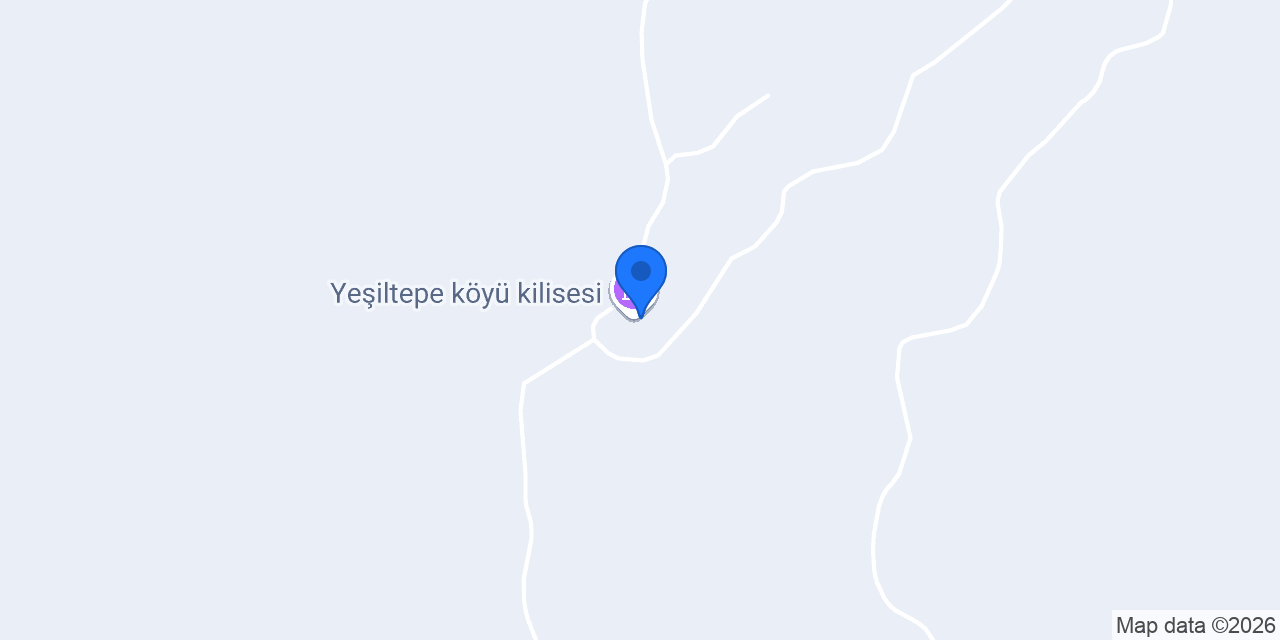 Yeşiltepe köyü kilisesi konumu