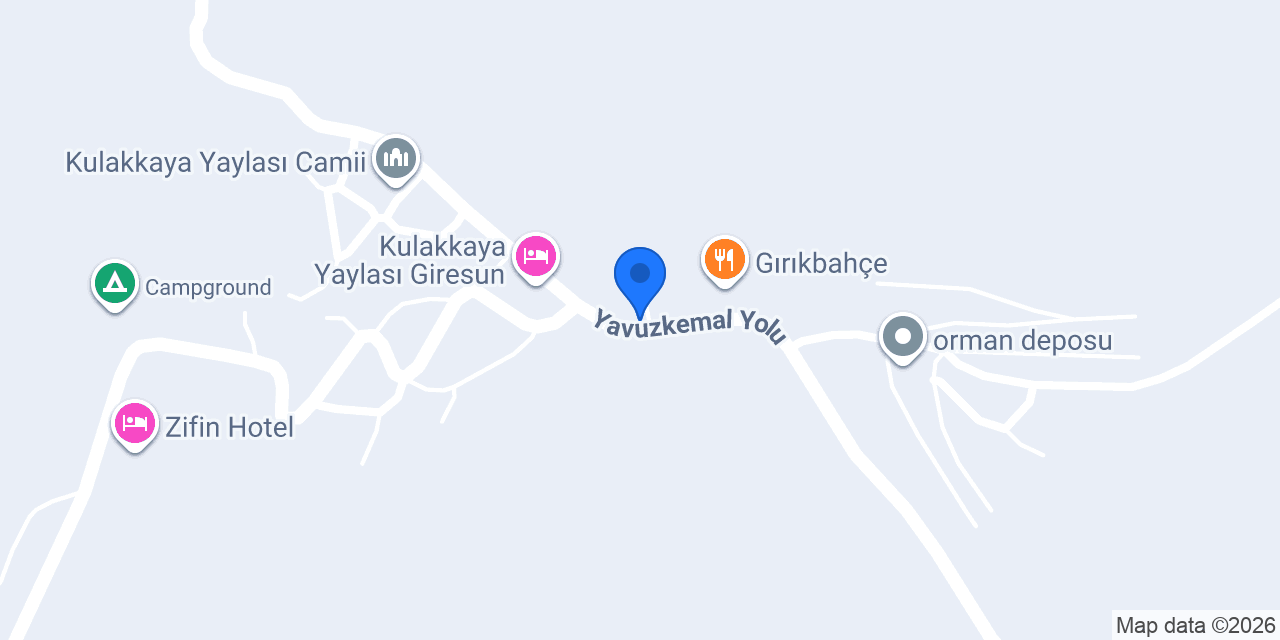 KULAKKAYA ROZA OTEL konumu