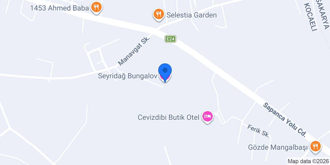 Seyridağ Bungalov konumu