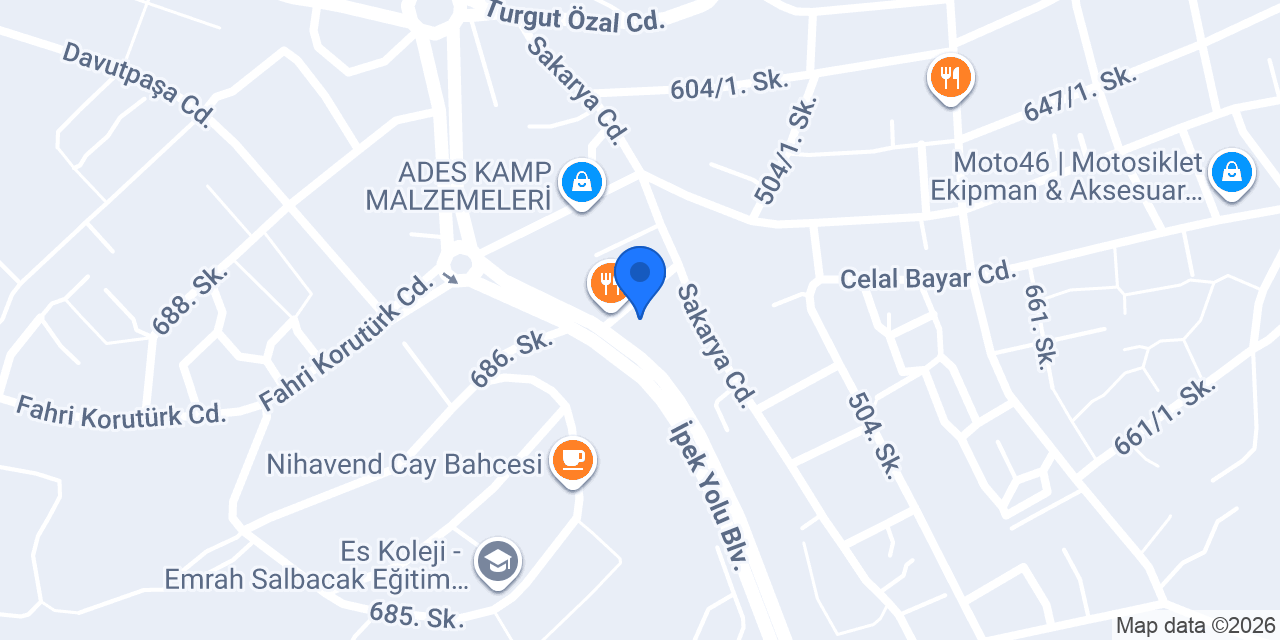 Gökkuşağı Eğitim Araçları konumu