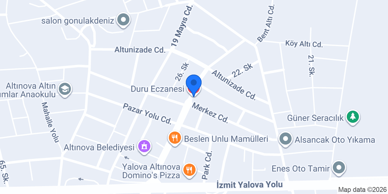 Duru Eczanesi konumu