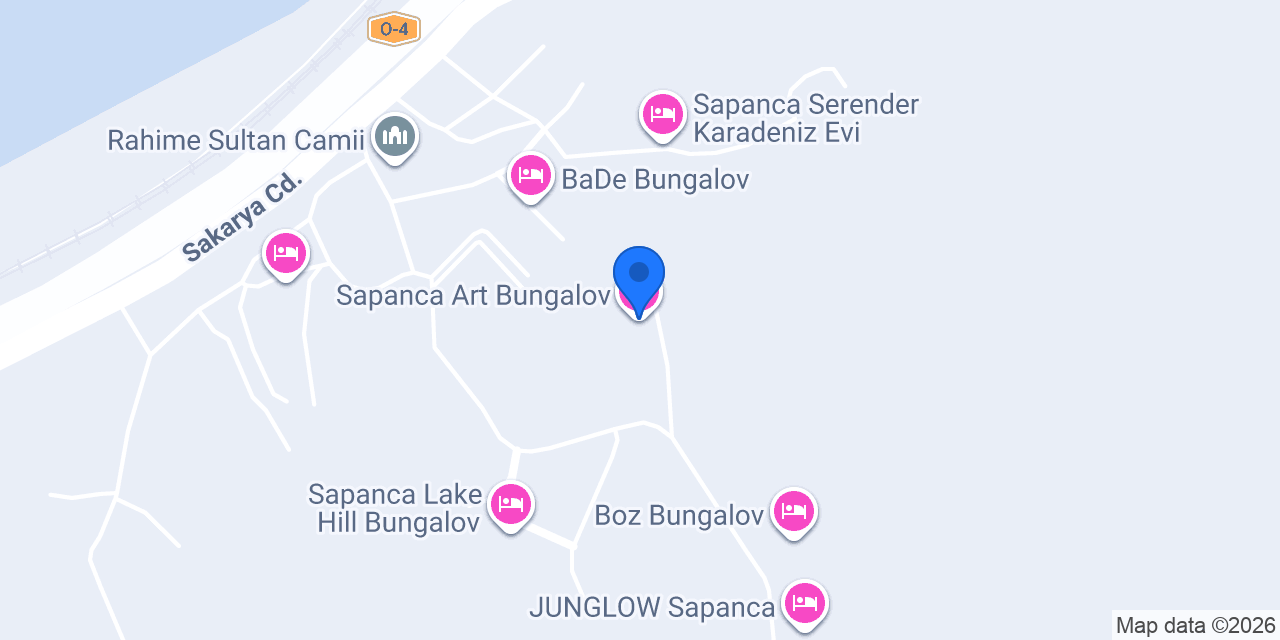 Sapanca Art Bungalov konumu
