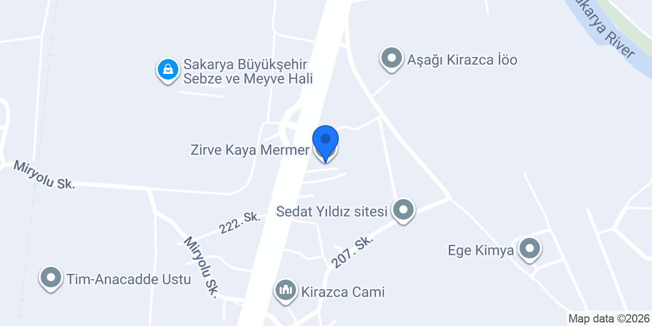 Zirve Kaya Mermer konumu