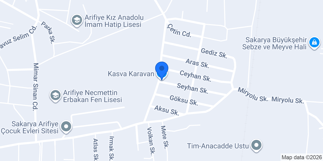 Kasva Karavan konumu