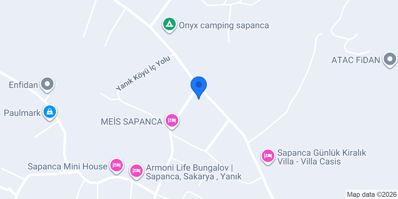 Des Vu Sapanca Bungalov konumu