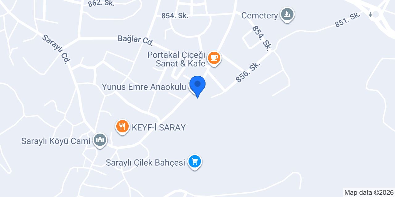 Yunus Emre Anaokulu konumu