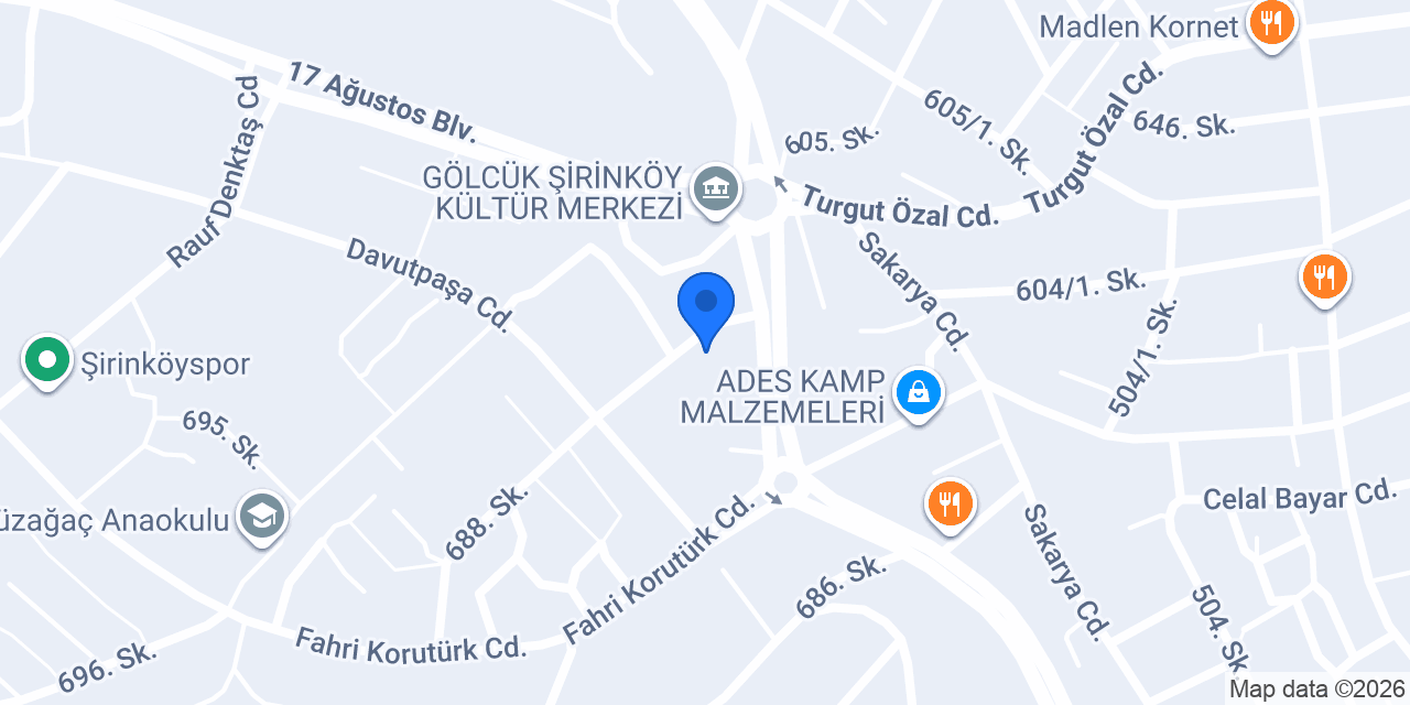 Gölcük İlçe Halk Kütüphanesi konumu