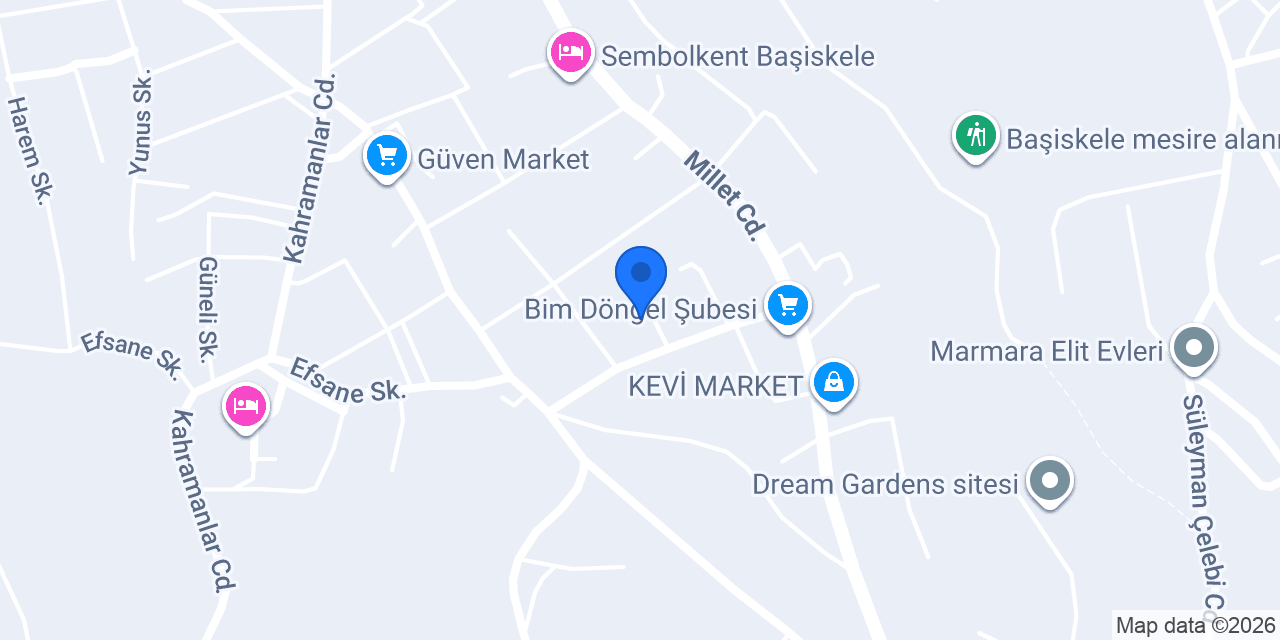 Kocaeli Dekor Şahingöz Yapı konumu