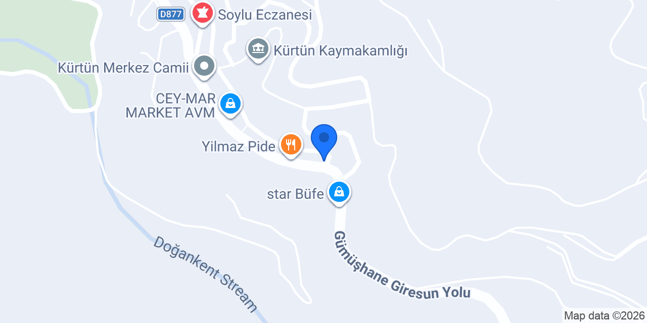 Kürtün Aile Sağlık Mer. konumu