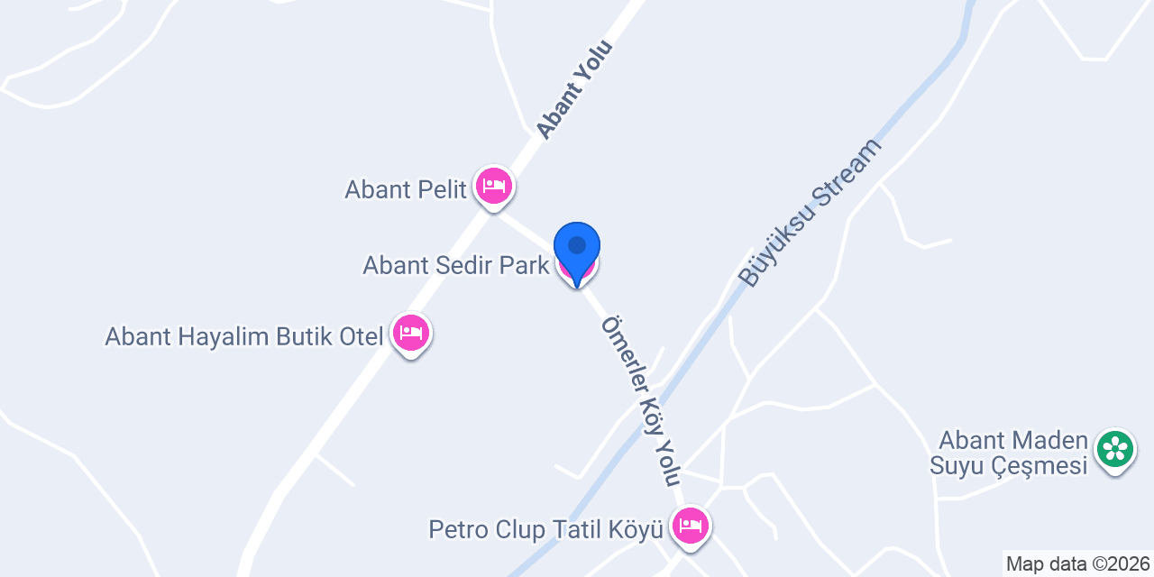 Abant Sedir Park konumu