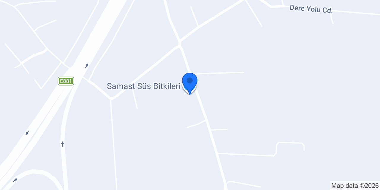 Samast Süs Bitkileri konumu