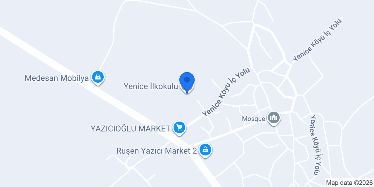 Yenice İlkokulu konumu