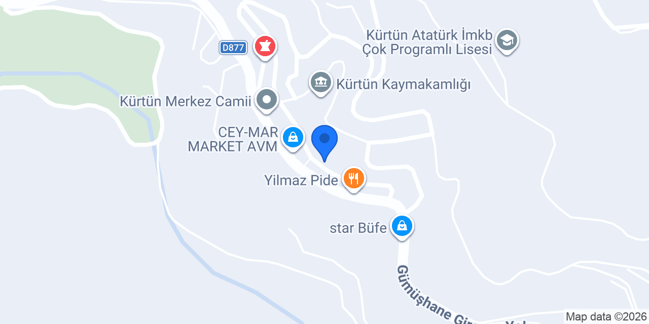 Özel Kürtün arda sürücü kursu konumu