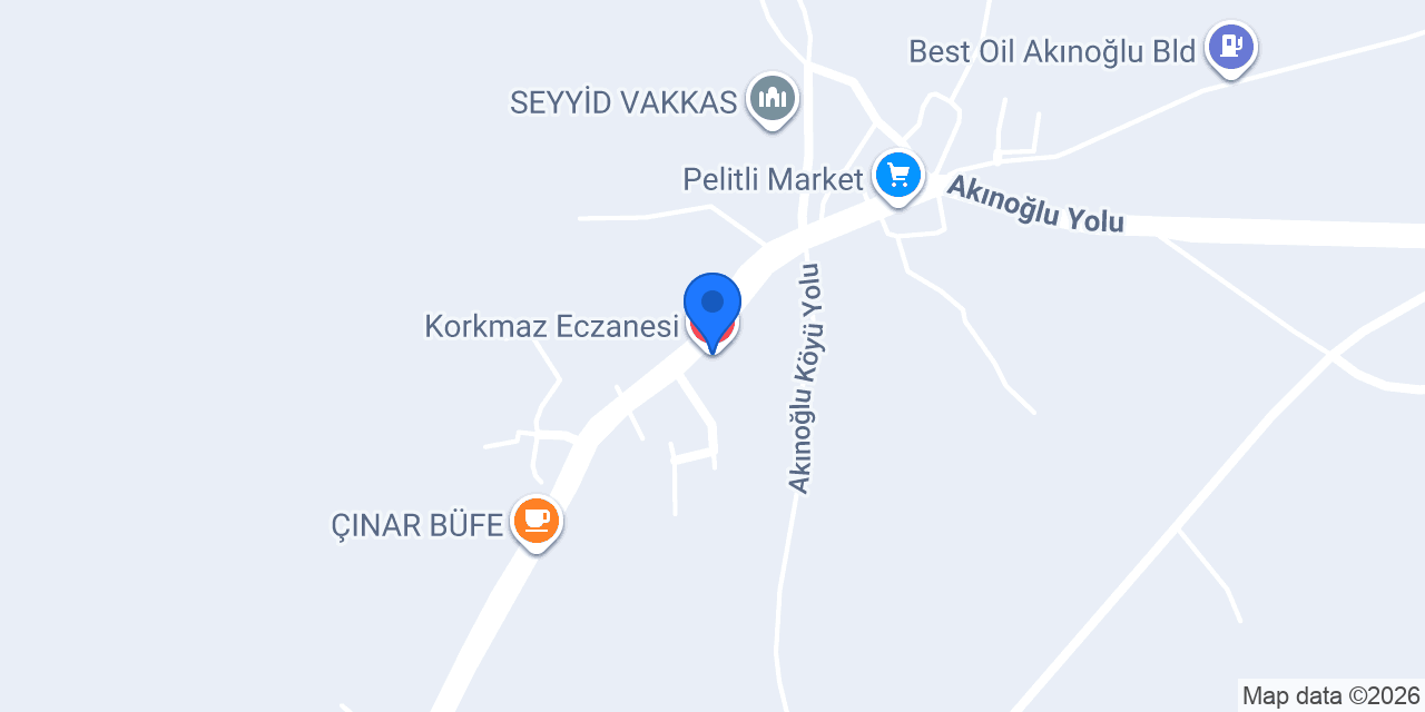 Korkmaz Eczanesi konumu