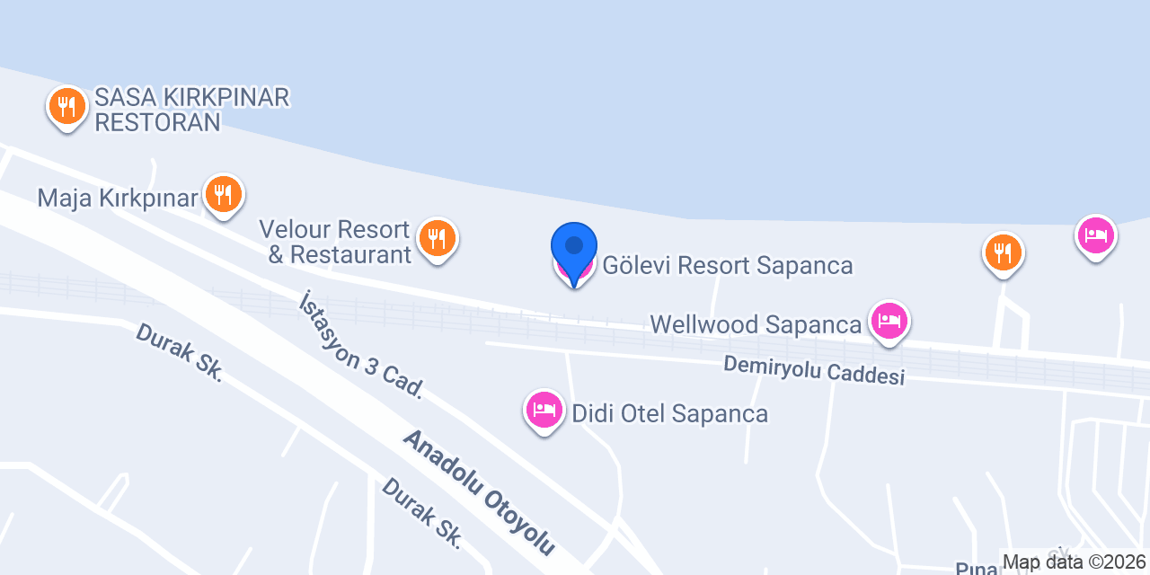 Gölevi Resort Sapanca konumu