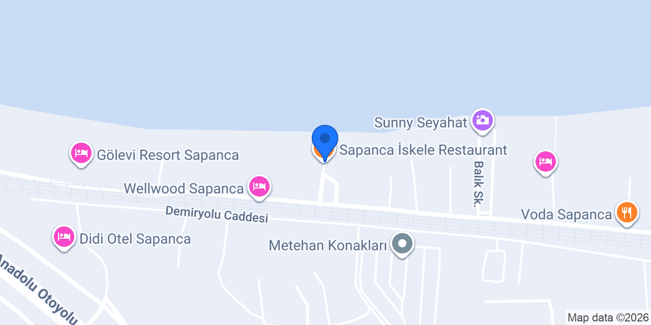 Sapanca İskele Restaurant konumu