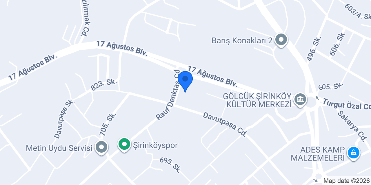 Gölcük Gençlik Merkezi konumu