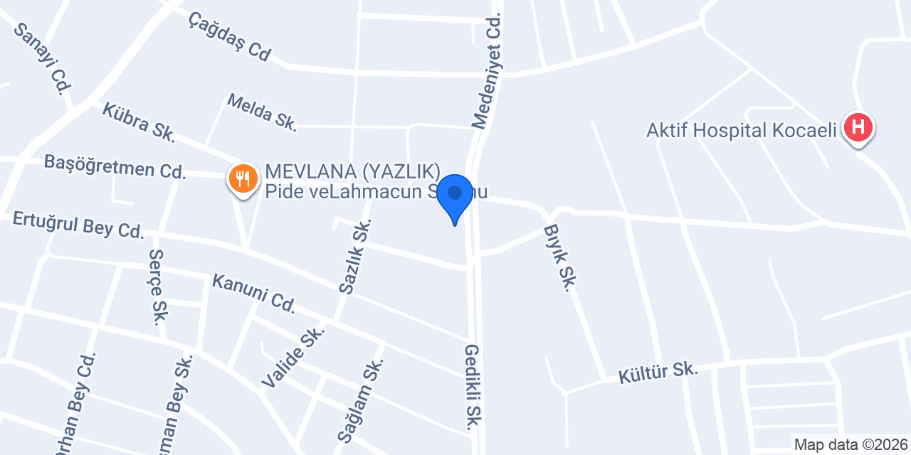 Mersini Tantuni Gölcük konumu