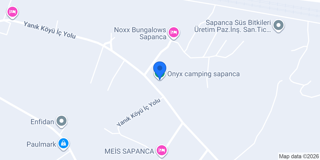 Onyx camping sapanca konumu