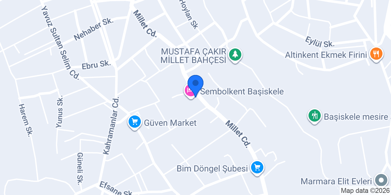 Özel Bağevi anaokulu konumu