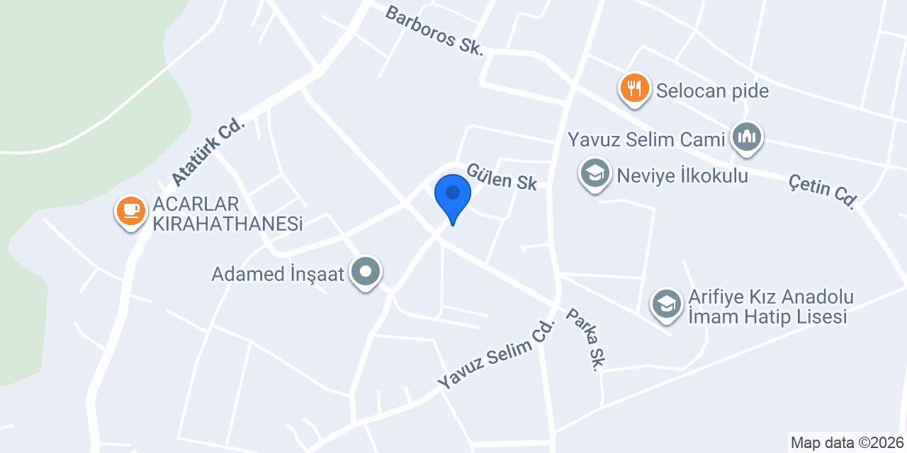 Arifiye Hacı Tevfik Miraç Camii konumu